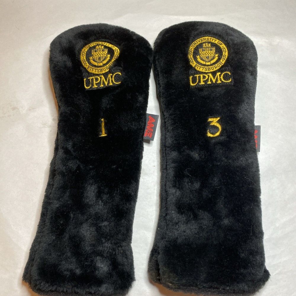 UPMC University Of Pittsburgh Golf Club Covers 1 & 3 On AM&E Tag Pennsylvania PA